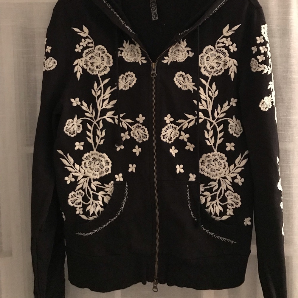 FreePeople Embroidered Hoodie